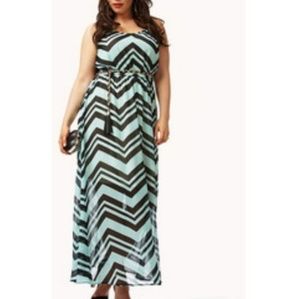 Forever 21 Chevron Maxi Dress